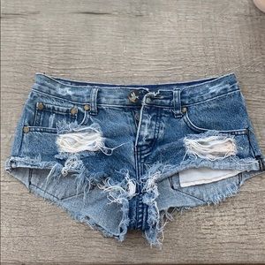 One teaspoon denim shorts